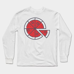 Red Sauce Tomato Pizza Long Sleeve T-Shirt